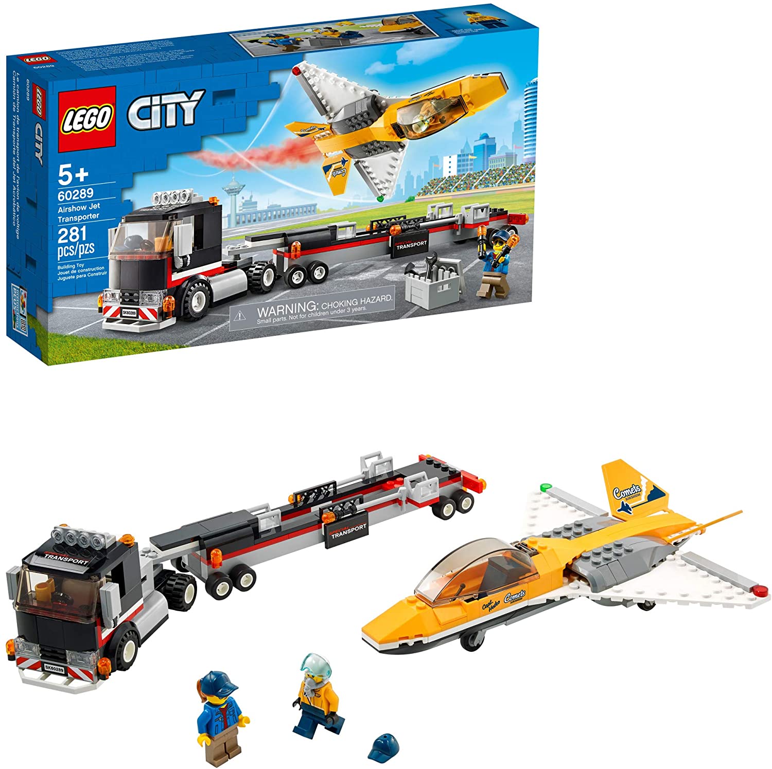 Đồ Chơi Lắp Ráp LEGO City Xe Vận Chuyển Máy Bay Phản Lực 60289 Cho Bé Trên 5 Tuổi