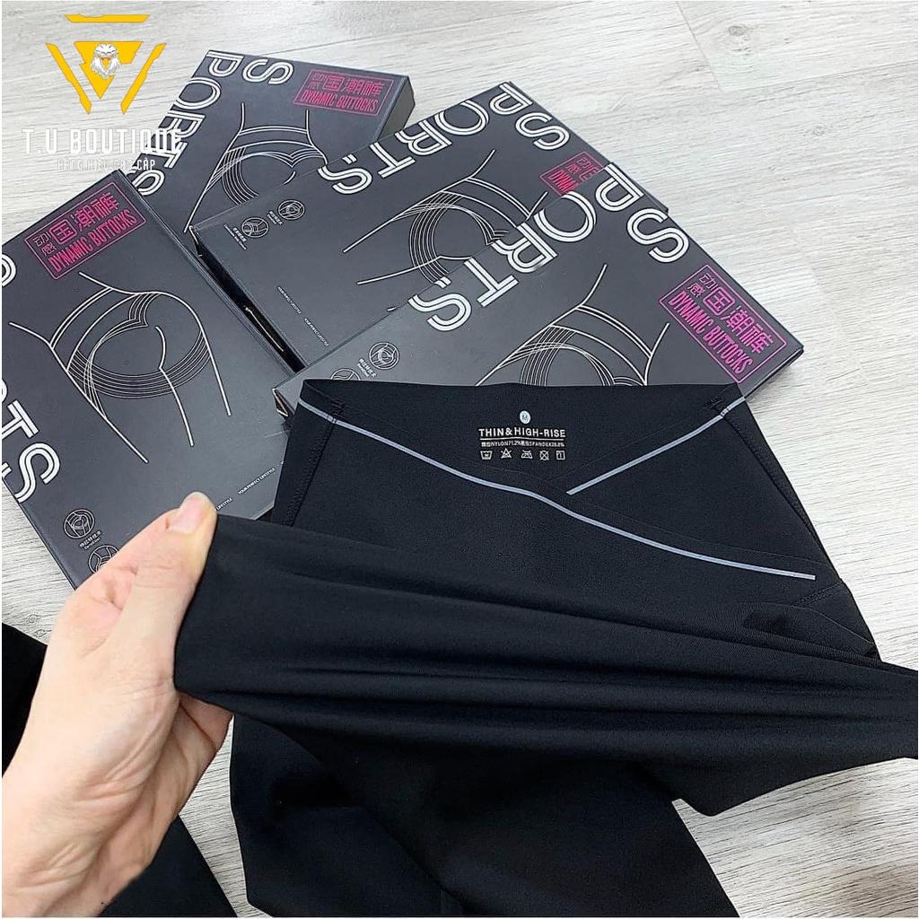 Quần legging nữ dài cạp chéo cao nâng mông giữ nhiệt co giãn 4 chiều H1
