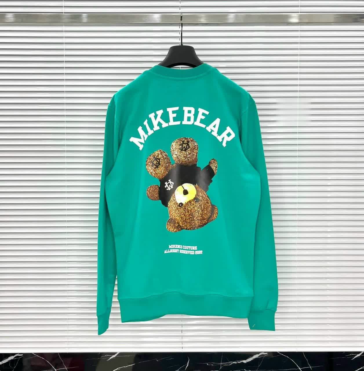 áo swear gấu sau lưng mike bear ảnh thật, áo hoodie nữ, áo thun tay dài form rộng ,áo sweater nam nữ đều mặc được, áo chui đầu, áo khoác nữ chống nắng chống lạnh tốt