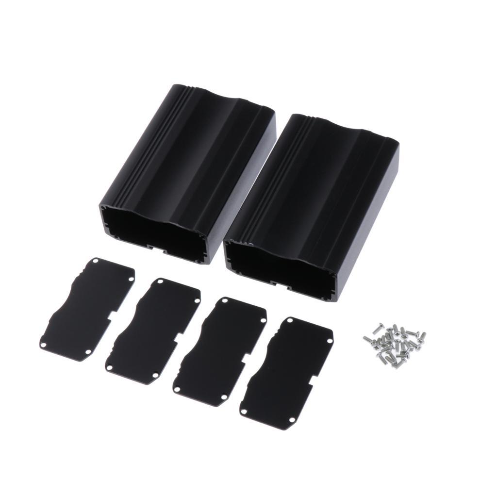 Black Rail Controller Aluminum Case Circuit Board Enclosure Electronic Shell