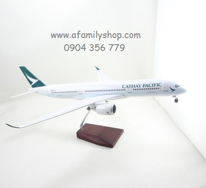 Mô hình máy bay tĩnh A350 Cathay Pacific 47cm có bánh xe và led