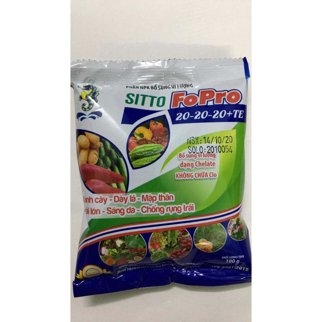 Phân bón NPK Thái Lan Sitto gói 100gr