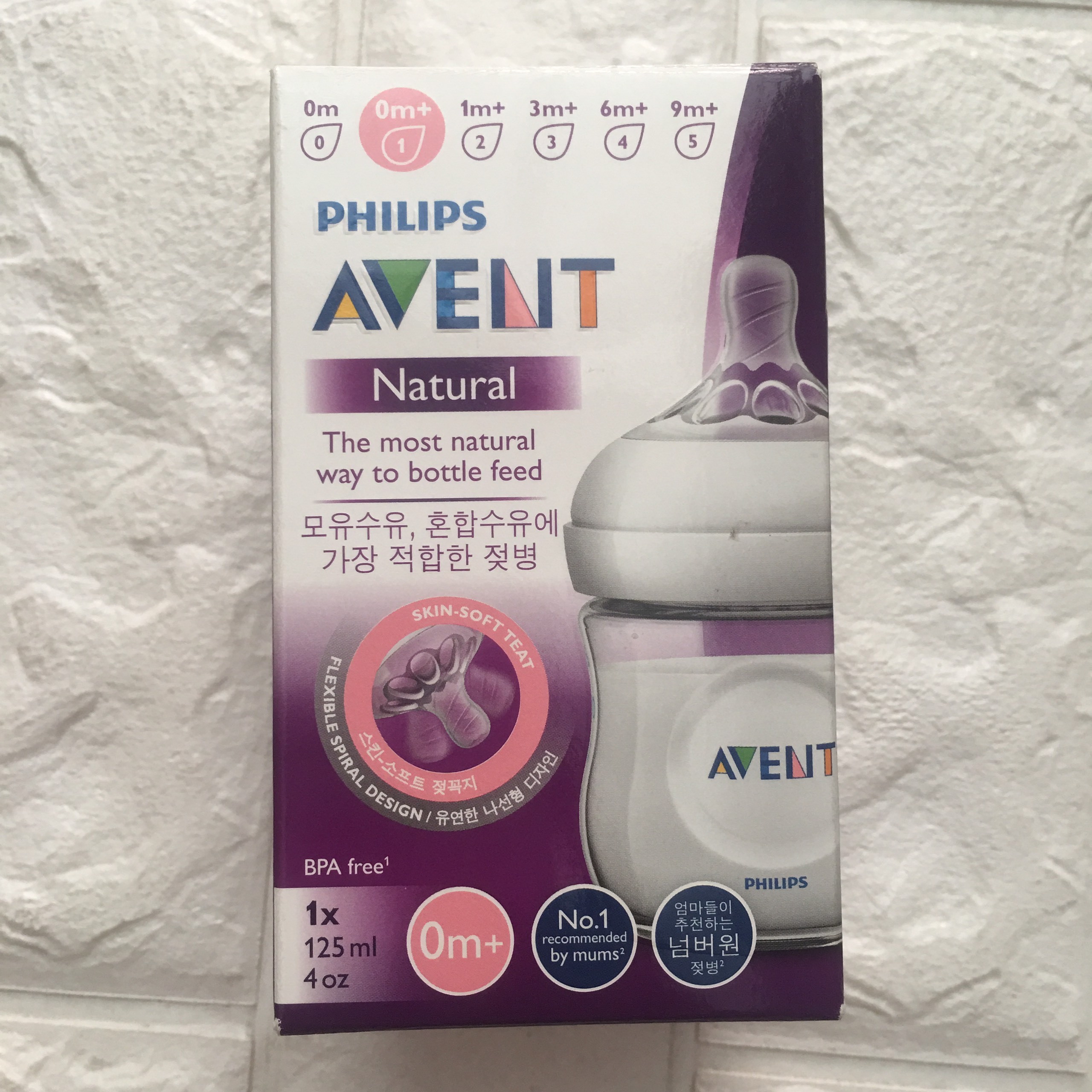 01 Bình Sữa Bằng Nhựa Không Có BPA Philips Avent (125ml)