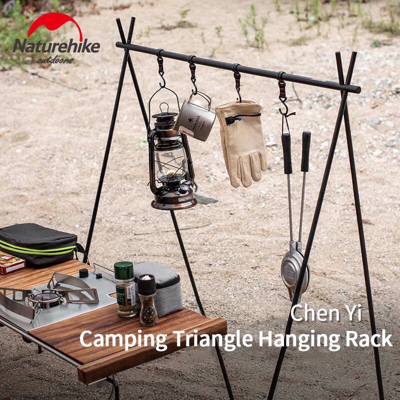 Đồ cắm trại giá treo đồ Naturehike campoutvn xếp gấp gọn NH19PJ082 du lịch dã ngoại chắc chắn chịu tải nhiều vật dụng A114