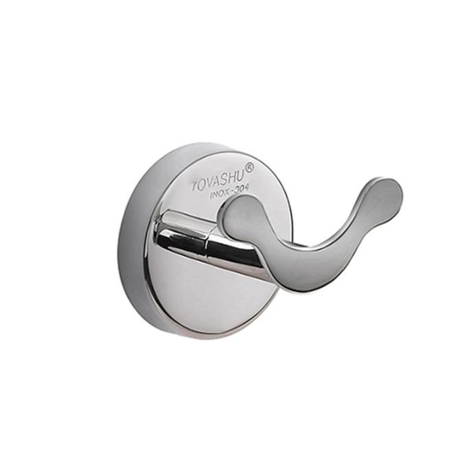 Móc áo đôi mickey đúc đế tròn inox 304 " MA-04"