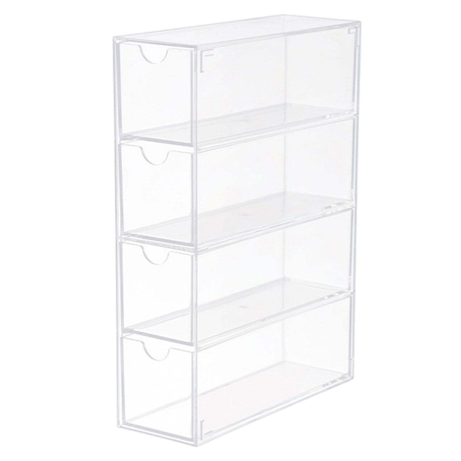 Makeup Organizer 4 Drawers Acrylic Storage Box for Glasses Bathroom Lipstick