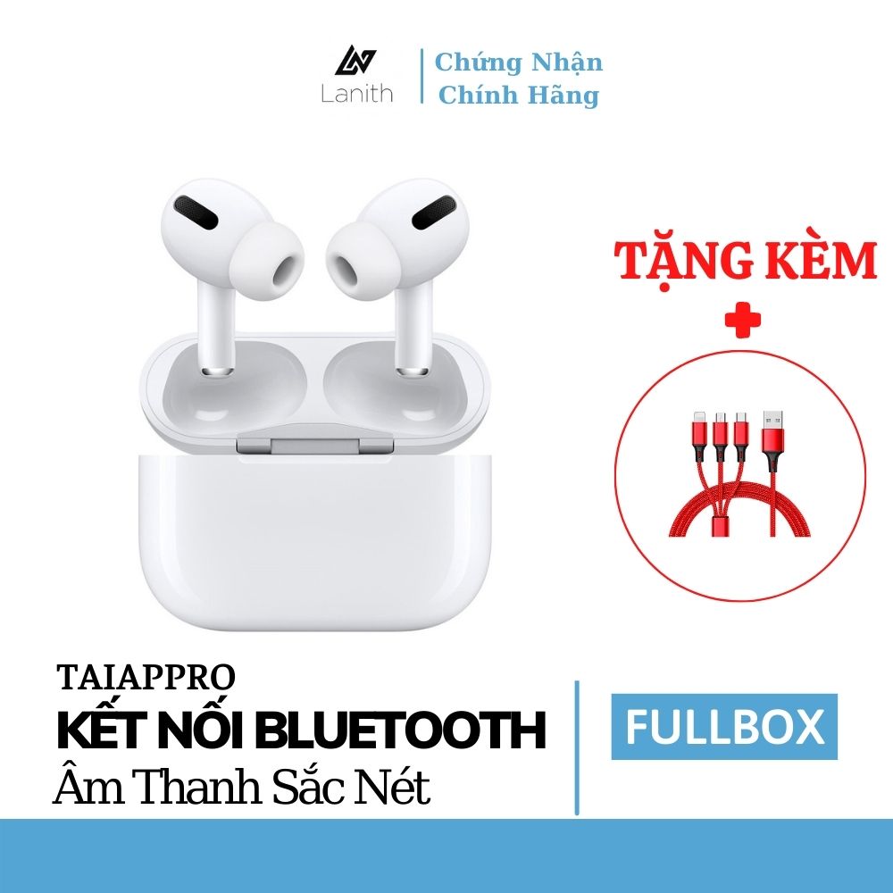 Tai nghe Bluetooth Không Dây Lanith Airs Pro - Tặng dây cáp sạc 3 đầu - Hàng Nhập Khẩu - TAIAPPRO.CAP0001