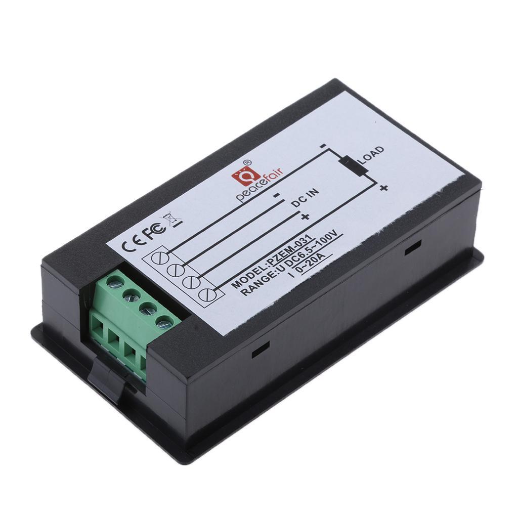 20A LCD Display Digital Current Voltage Battery Energy Multimeter Ammeter