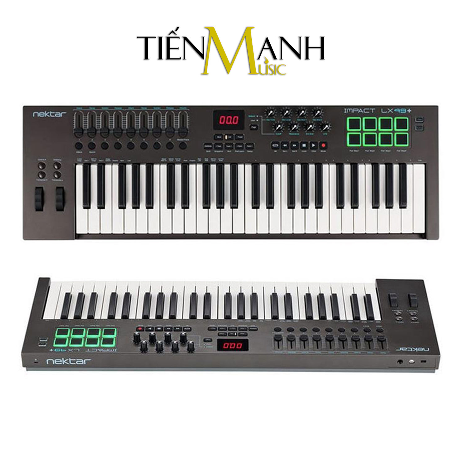 Nektar LX49+ Midi Keyboard Controller 61 Phím Cảm ứng lực Bàn phím sáng tác - Sản xuất âm nhạc Producer LX49 Hàng Chính Hãng - Kèm Móng Gẩy DreamMaker