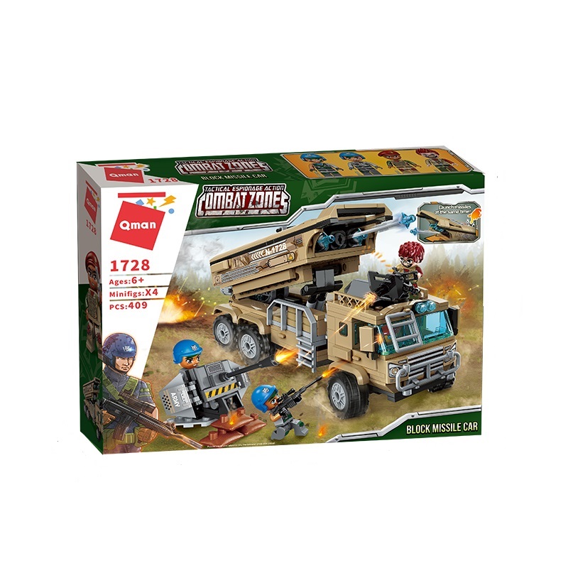 Đồ chơi lắp ghép, xếp hình Tên lửa đánh chặn Qman 1728
