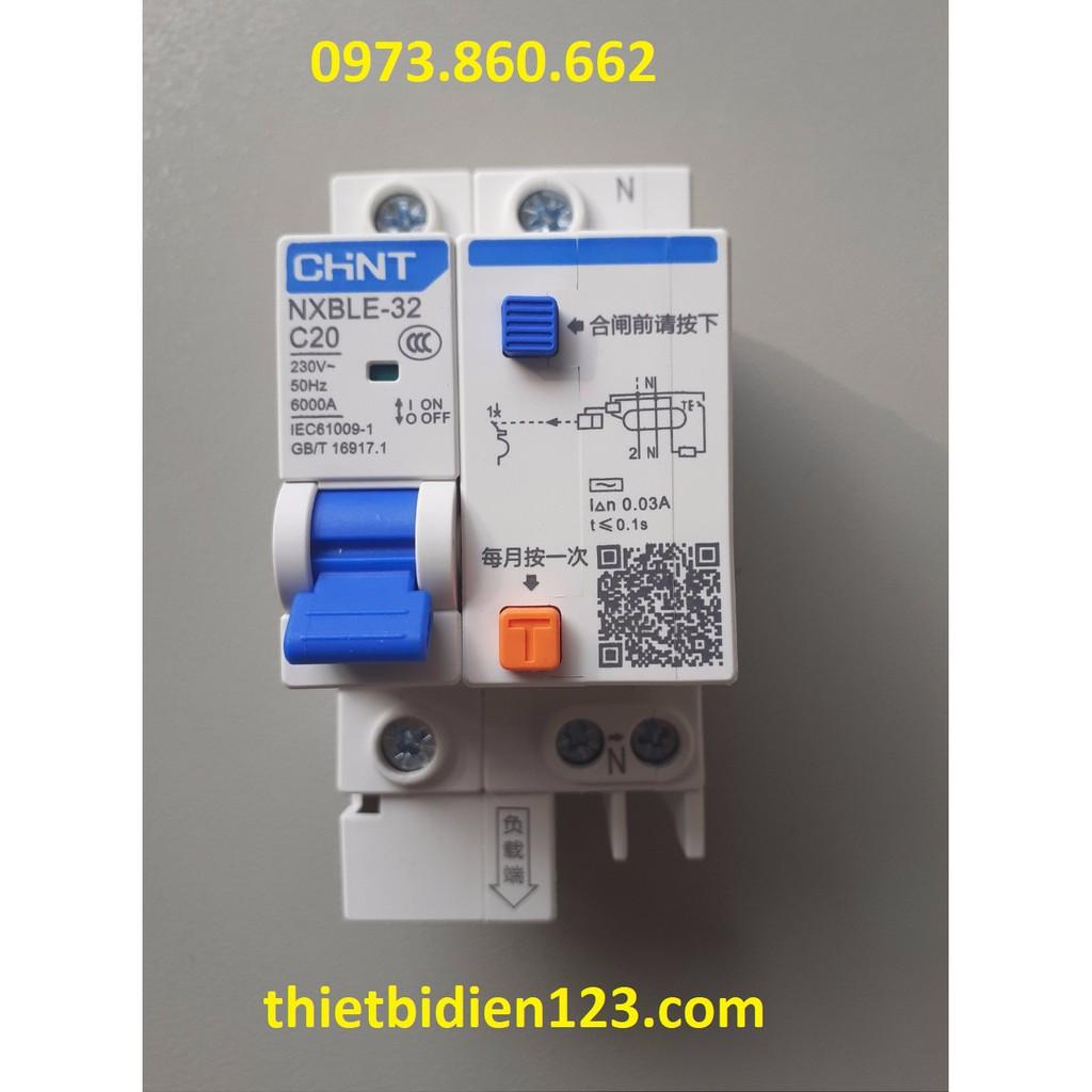 Aptomat chống rò - chống giật chint 1P+N 16A~63A