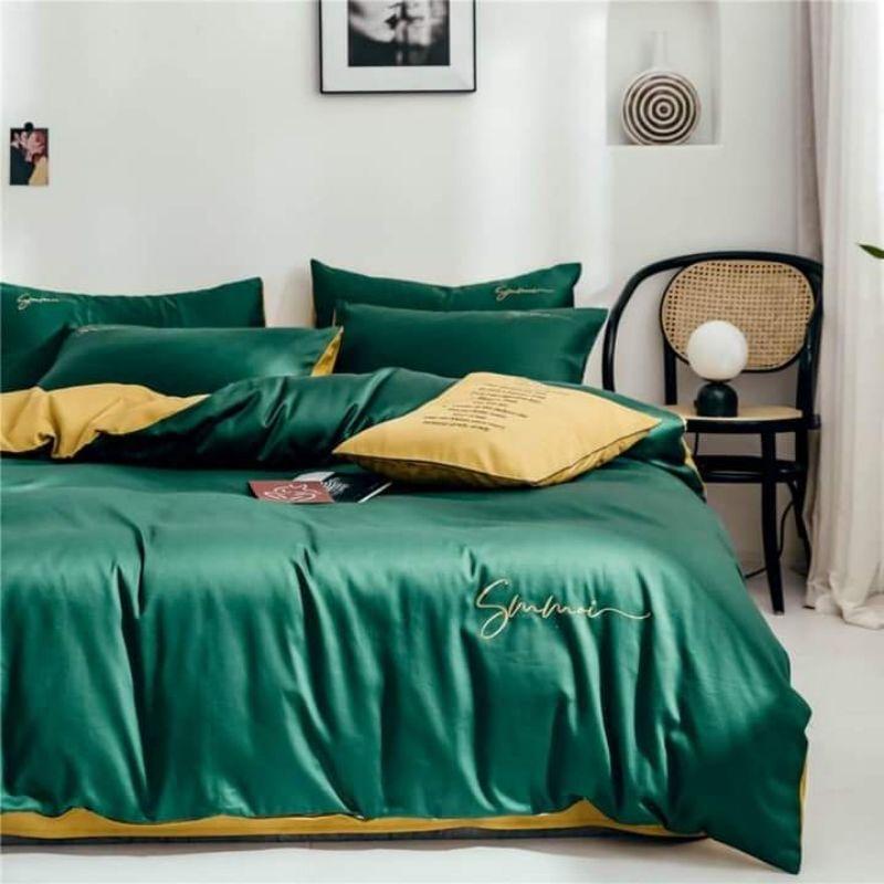 Bộ chăn ga gối lụa sumoi 60s cao cấp