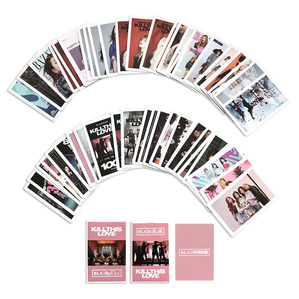 Bộ sưu tập 55 thẻ ảnh Lomo card BlackPink bo góc, giấy tráng gương chất lượng cao - VPP Thiên Ái