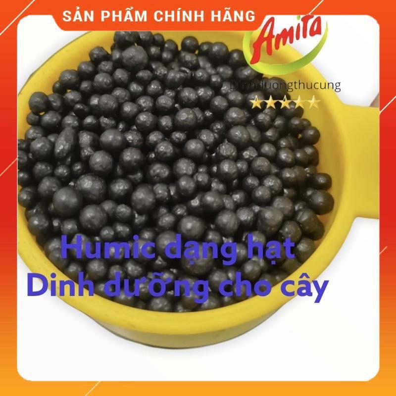 Humic hạt giúp lá xanh, kích rễ, cây khỏe, giảm sâu bệnh 1kg