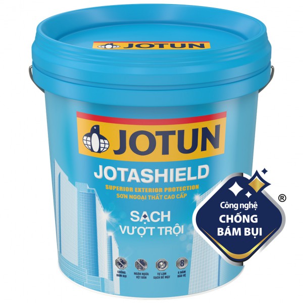 Sơn Nước Ngoại Thất - Siêu Cao Cấp - Jotun - Jotashield - Sạch Vượt Trội - Bề Mặt Bóng