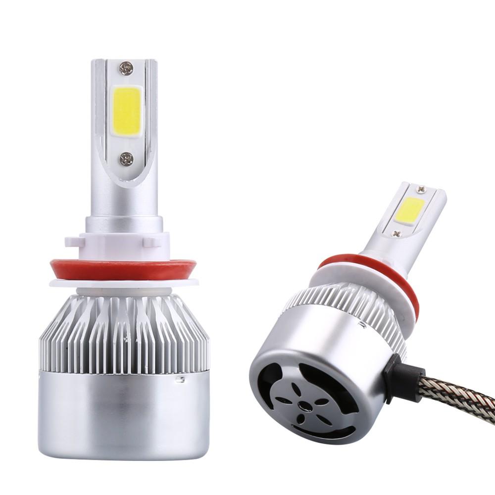 Bộ 2 Bóng Đèn LED Siêu Sáng C6-H4 36W Lắp Cho Ô Tô Xe Máy