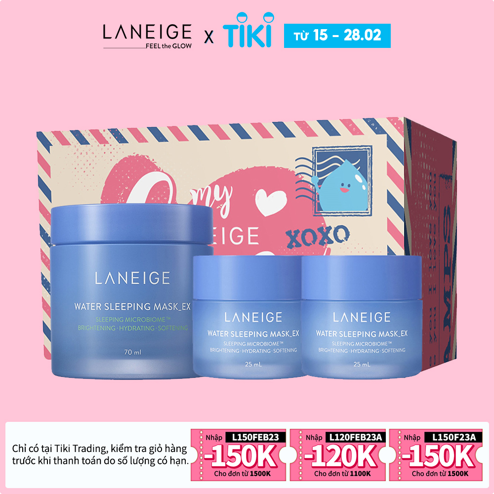 Bộ Mặt Nạ Ngủ Dưỡng Ẩm Laneige Water Sleeping Mask EX 70ml + 50ml