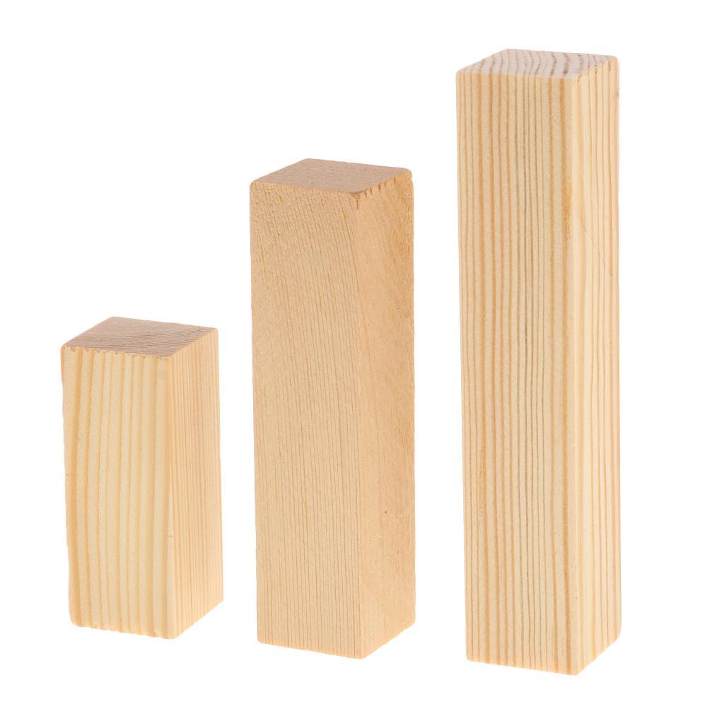 20Pcs Balsa Wood Blocks DIY Modelling Craft Pine Wood Woodworking Crafts