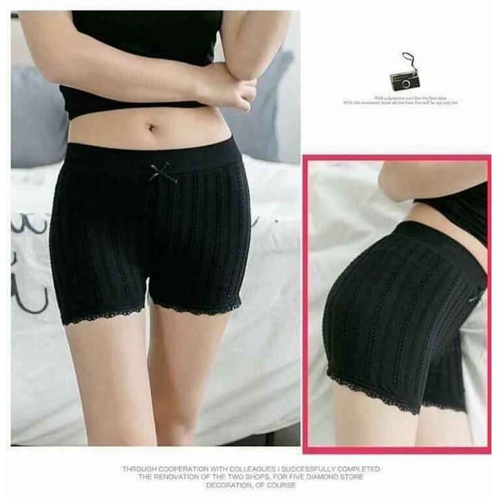 Quần mặc trong váy dệt gân cao cấp