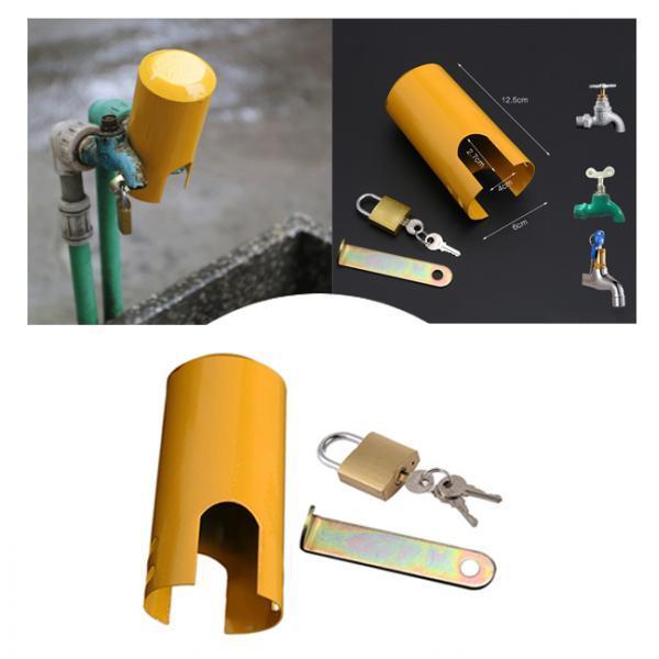 Outdoor Faucet Lock Cover Anti Theft Tap Padlock for Park