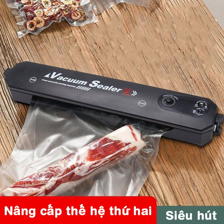 Máy hút chân không thực phẩm Vacuum Sealer DZ 20A dùng cho gia đình, hút khỏe, hết khí- Tặng 10 túi hút.