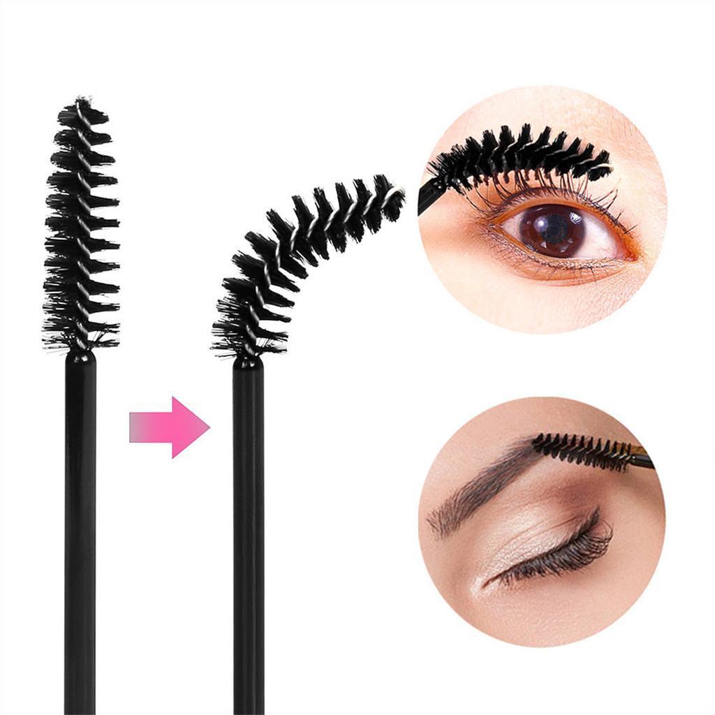 Disposable Applicator for Make Up Wands Mascara for Lips Eyeliner - Pink, as