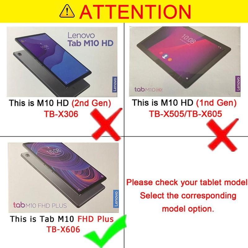 Bao da kèm bàn phím không dây cho Lenovo Tab M10 Fhd Plus (Thế hệ 2) Tb-X606F / Tb-X606X 10.3 Inch