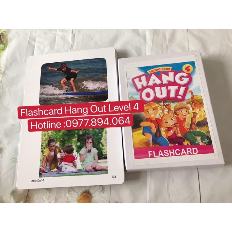 Flashcard Hang Out Level 4️144 thẻ size A5 siêu đẹp