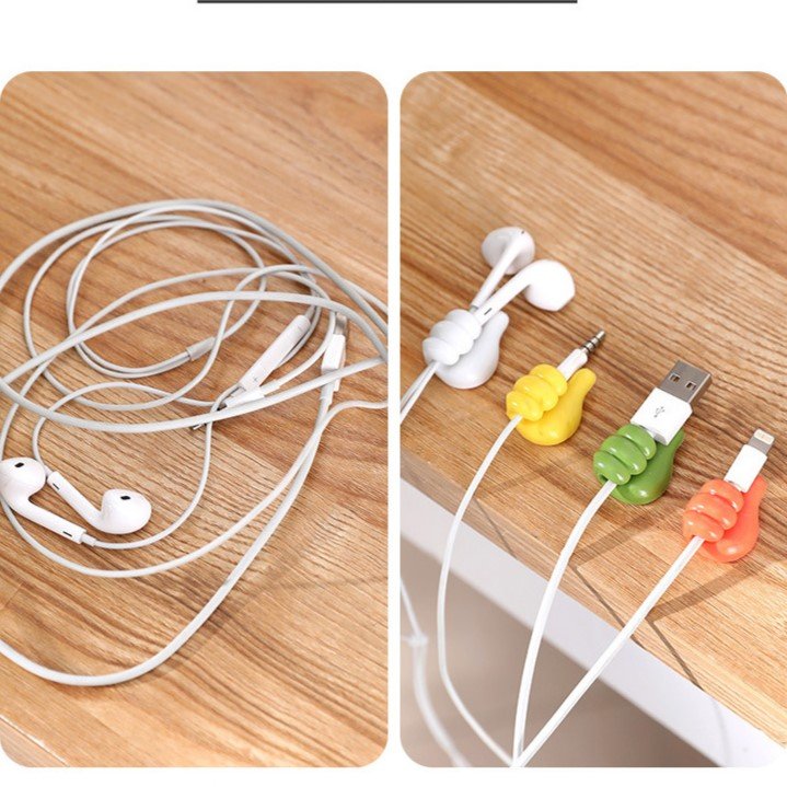 Set 10 Dụng Cụ Dán Tường Hình Bàn Tay Giúp Cố Định Dây Sạc, Vật Dụng Đa Năng Tiện Lợi