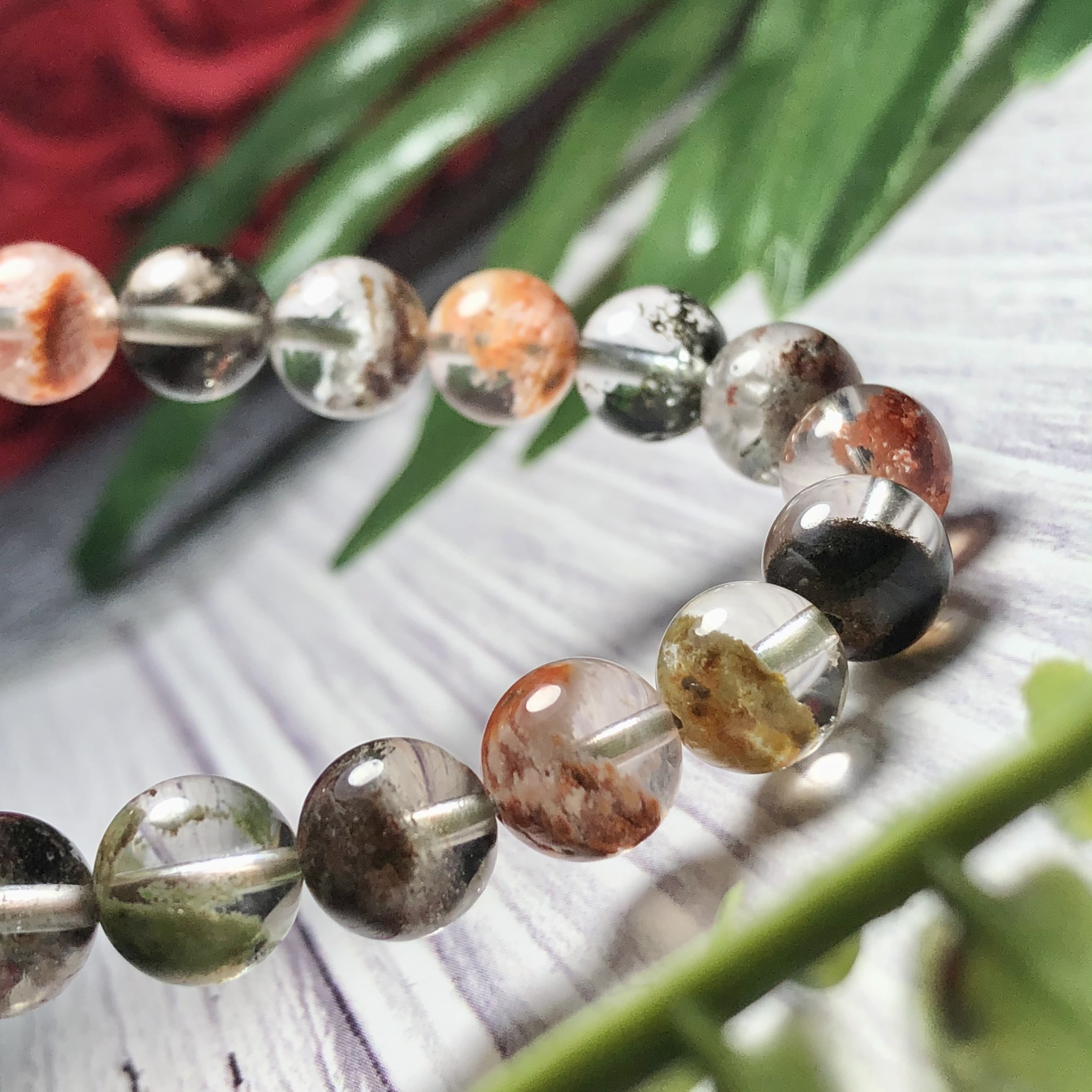 Vòng tay Thạch Anh Ưu Linh hoa 08mm chuẩn 4A