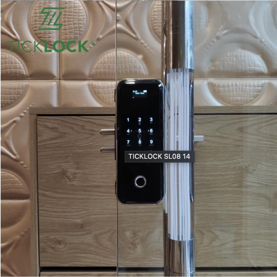 Khoá vân tay cao cấp cửa kính cường lực TICKLOCK SL08