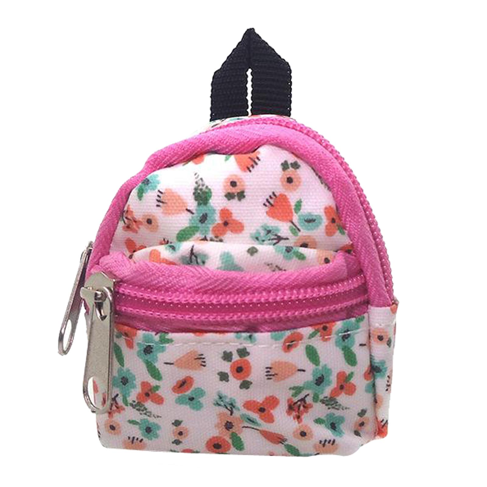 Doll Colorful Backpack 1:6 1:12 Doll Accessories Cute Mini Bags Backpack Schoolbag for Girl Dolls