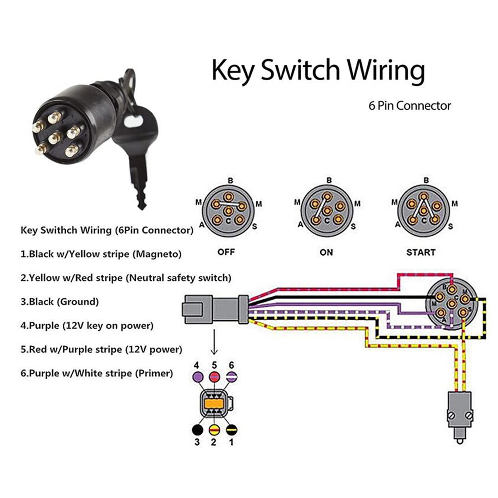 Ignition Key Switch 5005801 Replace Parts for Bombardier Outboard Motor