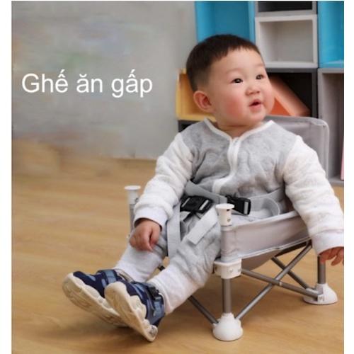 Ghế kiêm bàn tập ăn gấp gọn hợp kim nhôm cho bé Hikaru Baby ️ FREESHIP ️