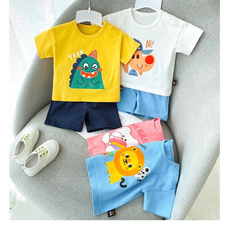 Bộ cotton bé trai 8-18kg
