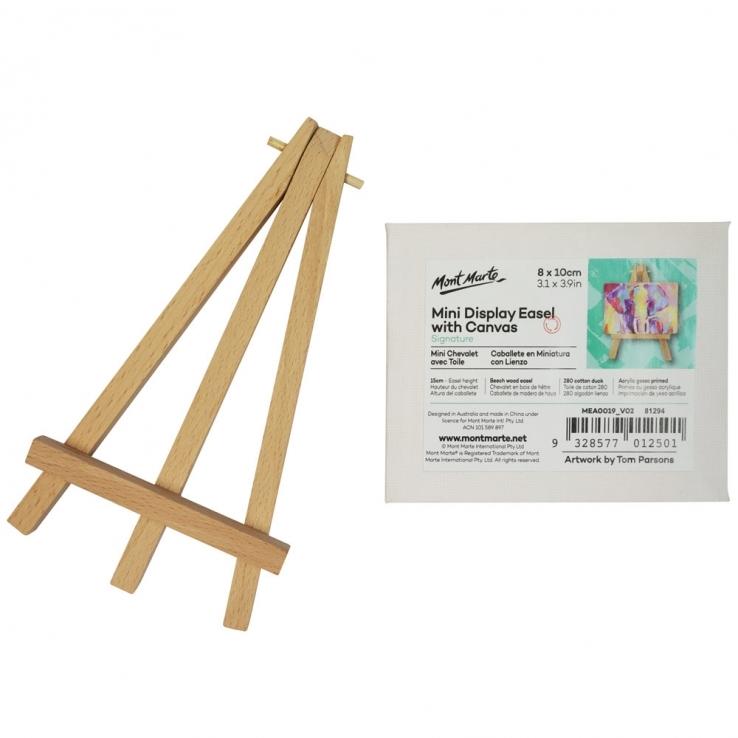 Vải Canvas Vẽ Kèm Giá Đỡ Gỗ Mont Marte MEA0019