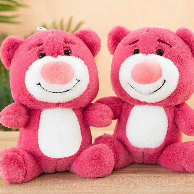 Gấu bông Lotso dâu ngồi dễ thương, Lotso nhí 22cm cao cấp