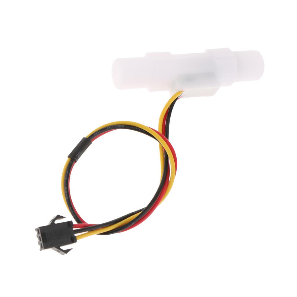 Có Dây Cảm Biến Lưu Lượng Đo G1 ''Nhựa Hiệu Ứng Hall Nước Lỏng Công Tắc Dòng Chảy Nhanh 0.3-3L/ min