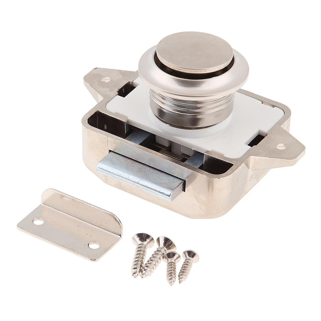 Đẩy Nút Chốt Khóa Móc Khóa Phù Hợp Với Thuyền RV Tủ Tủ Niken 11-18 Mm