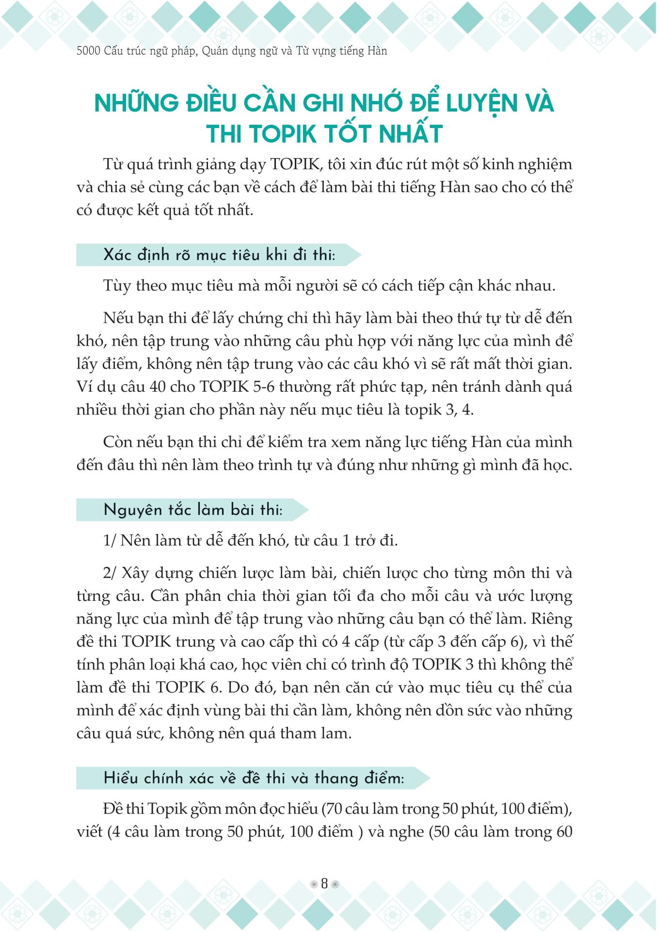 Sách - 5000 Cấu Trúc Ngữ Pháp, Quán Dụng Ngữ Và Từ Vựng Tiếng Hàn