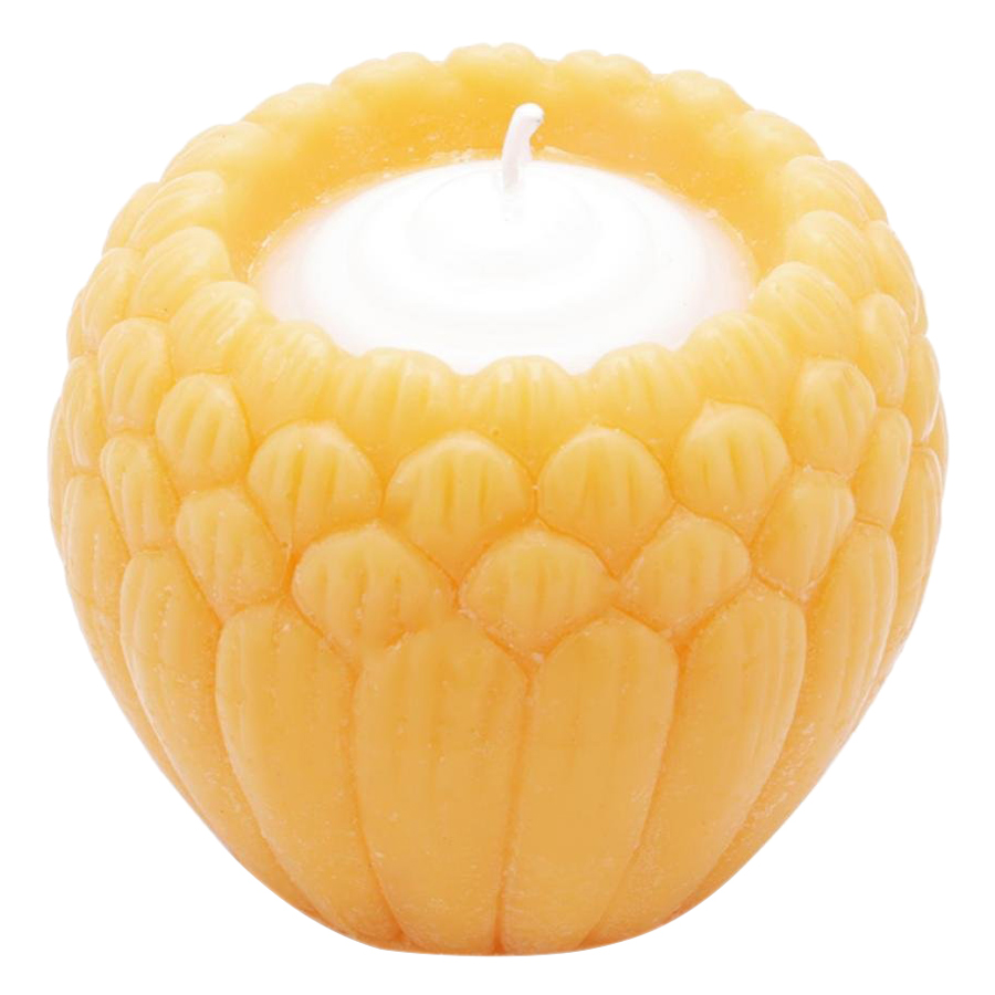 Nến Hoa Sen Nhật Quang Minh Candle Ftramart NQM9907 (9 x 9 x 7 cm) - Cam