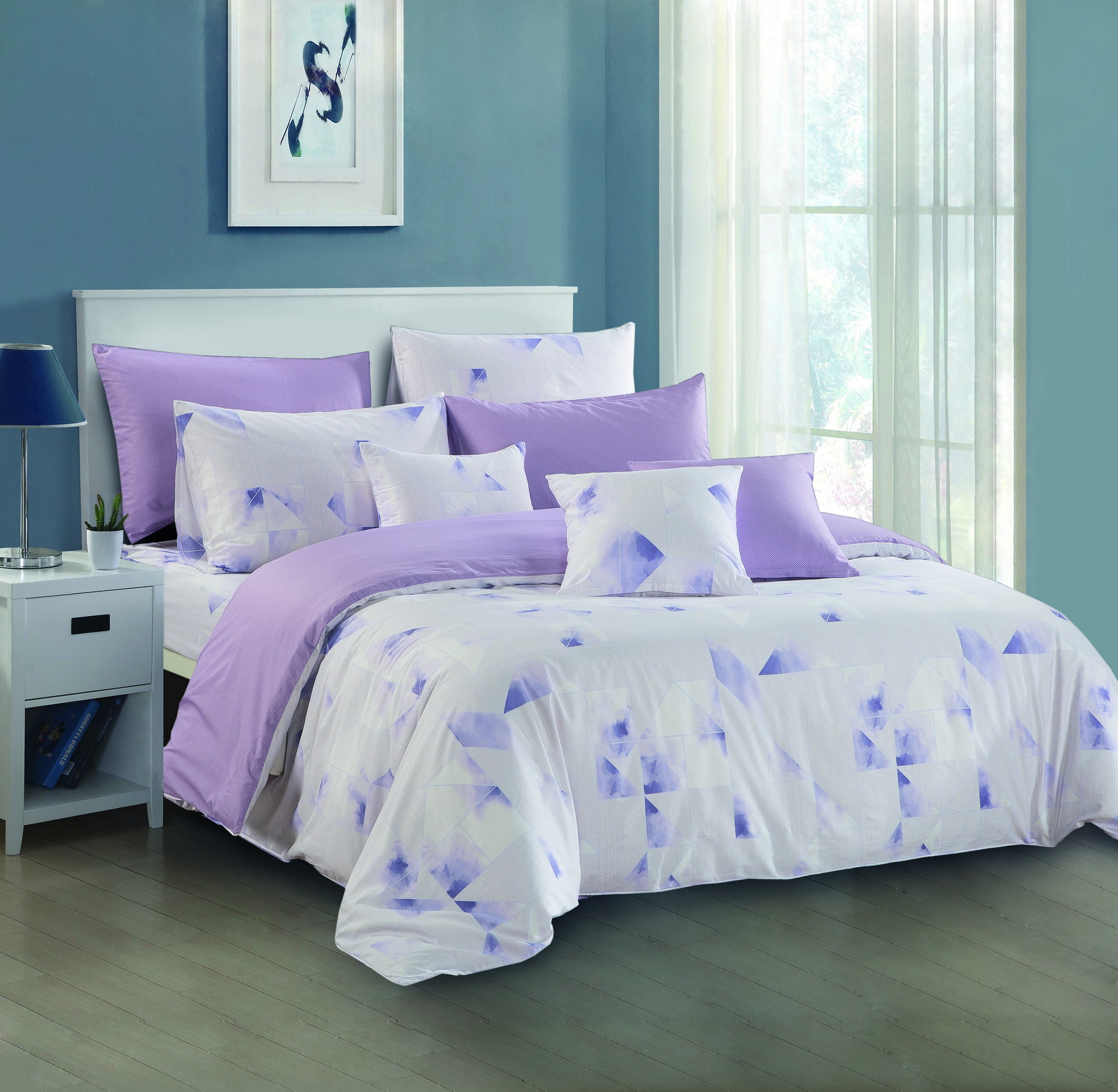 Bộ Ga kèm Vỏ Chăn AKEMI Cotton Select Adore 730TC, gồm 6 món