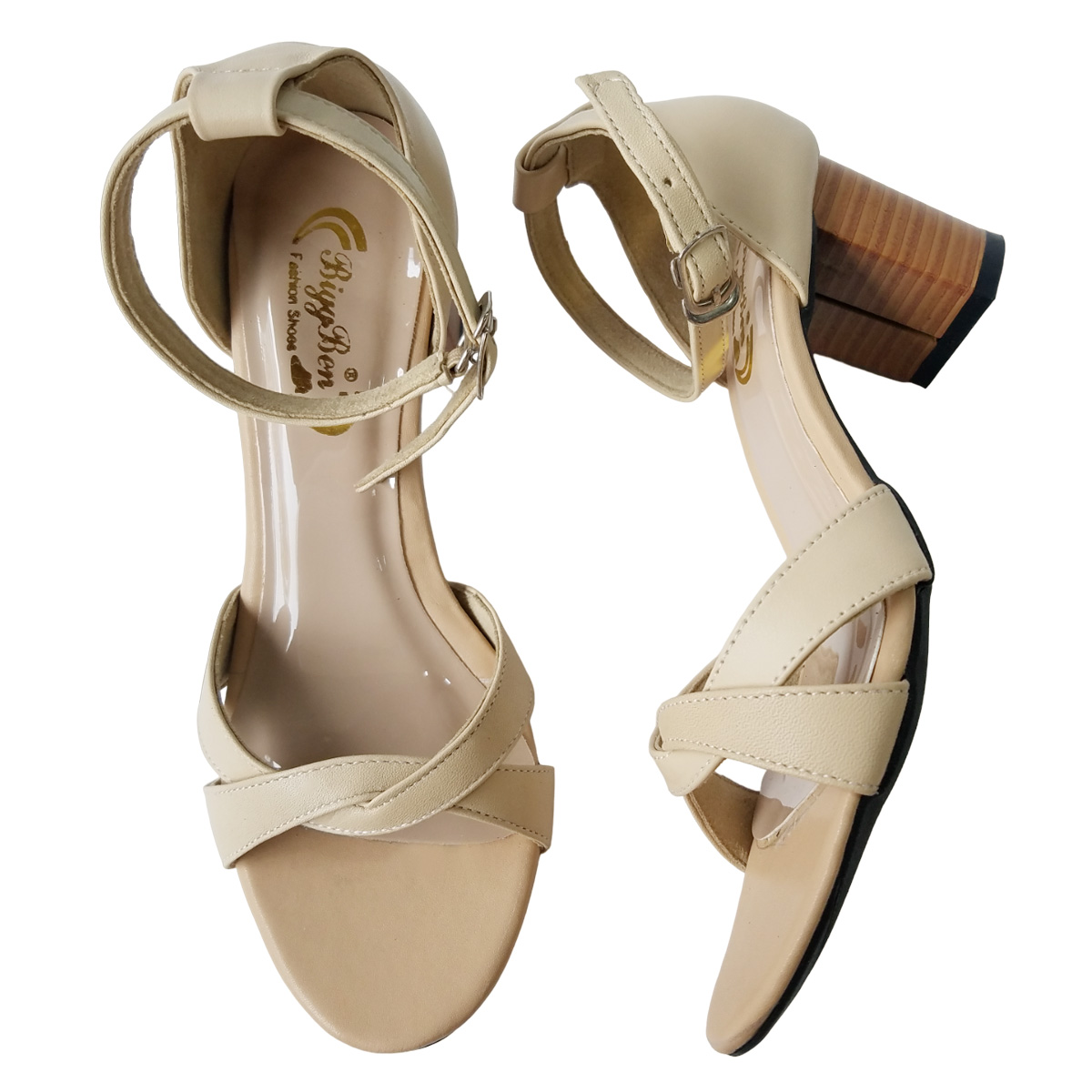 Giày Sandal BIGGBEN Da Bò Thật Cao 5 Phân SDCG109