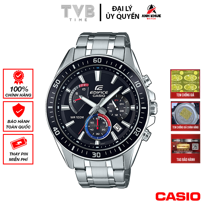 Đồng hồ nam dây kim loại Casio Edifice chính hãng EFR-552D-1A3VUDF