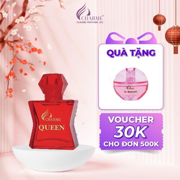 Nước Hoa Nữ CHARME QUEEN Mùi Hương Hoa Hồng Và Mật Ong Nồng Nhiệt Tươi Mát Dạng Chấm Thử 10ml