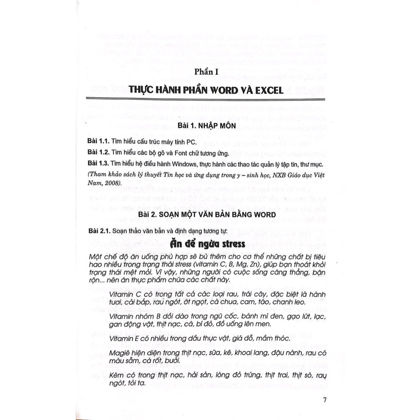Thực Hành Tin Học Và Ứng Dụng Trong Y - Sinh Học