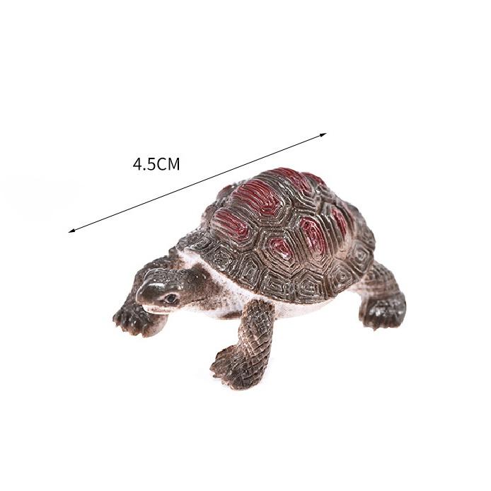 Đồ chơi 12 con Rùa Natural Turtle 5 cm mô hình đáng yêu bằng nhựa cứng đặc nhiều màu sắc độc đáo cho bé