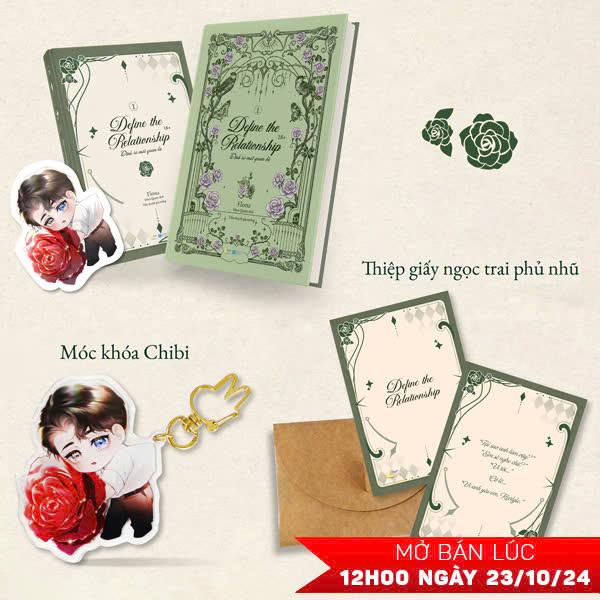 Sách - Define The Relationship - Định Rõ Mối Quan Hệ - Tập 1 - Bản Đặc Biệt - Bìa Cứng - Tặng Kèm Bookmark + Thiệp Giấy Ngọc Trai Phủ Nhũ + Móc Khóa Chibi