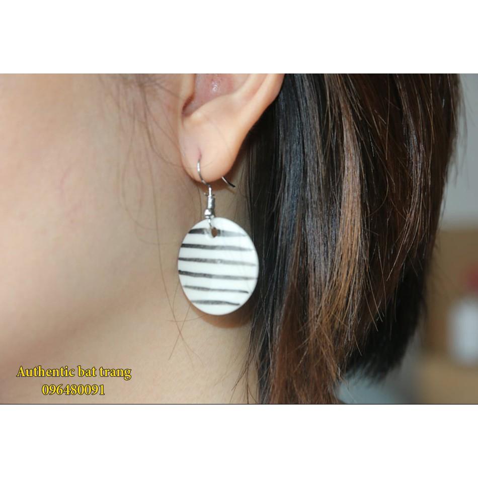 CERAMICS EARRING - KHUYÊN TAI TRÒN GỐM SỨ - SẢN PHẨM THỦ CÔNG ĐẸP VÀ SANG TRỌNG