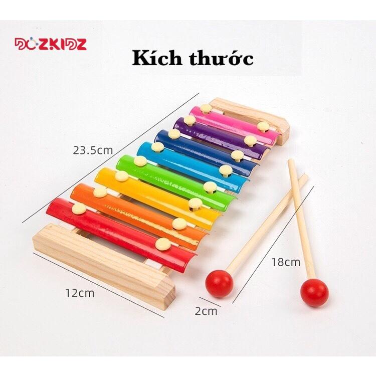 Đồ chơi âm nhạc - Đàn xylophone 8 âm bằng gỗ - DOZKIDZ